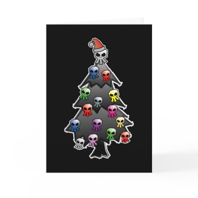 Black Holiday Greeting Cards by spacedust