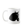 black horse head coffee mug
