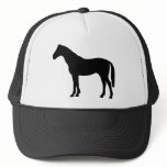 black horse - horses trucker hat