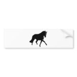 black horse icon bumper stickers