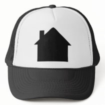black house icon mesh hats