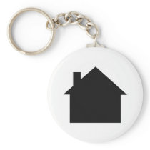 black house icon key chain