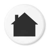 black house icon refrigerator magnet