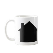 black house icon coffee mugs
