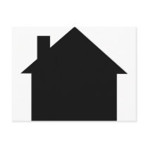 black house icon post cards