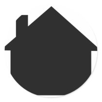 black house icon sticker