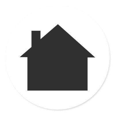 black house icon sticker by Tomaniac