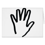 black human hand greeting cards