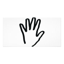 black human hand photo greeting card