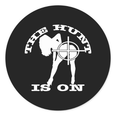 Black Hunt Is On Stickers by WhiteTiger_LLC