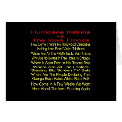 Black Hurricane Katrina Vs Iowa by WhiteTiger_LLC