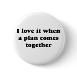 Black I Love It Button
