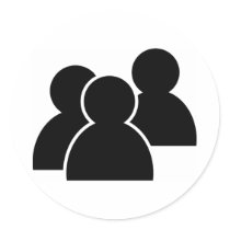 Black Icon People stickers