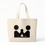 black Indian wrestling icon Bag