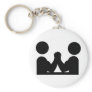 black Indian wrestling icon Key Chains