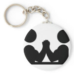 black Indian wrestling icon Key Chain