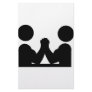 black Indian wrestling icon Stationery Design
