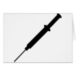 black injection nurse doctor design cards