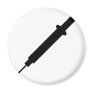 black injection nurse doctor design magnet