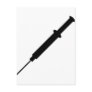 black injection nurse doctor design post cards