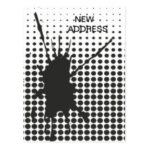 Black Ink Splat Postcard