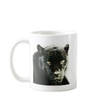 Black Jaguar Panther Coffee Mugs