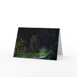 Black Jaquar in the Woods Greeting Card
