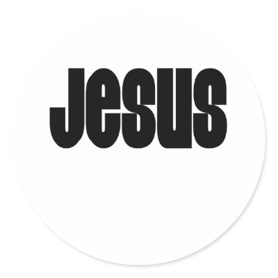 Black Jesus Stickers by godisgroovy