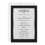 Black Jewel Wedding Invitation