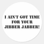 Black Jibber Jabber Stickers