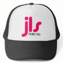 Black JLS Logo Trucker Hat