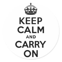 Black Keep Calm And Carry On Best Price Custom Stickers