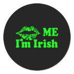 Black Kiss Me Im Irish stickers