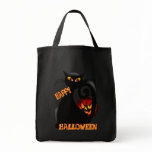 Black Kitty and Evil Halloween Pumpkin Bags