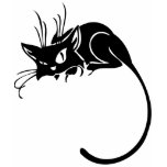 Black Kitty Cat Kitten Customise t-shirts