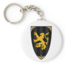 Black Knights Shield Keychain