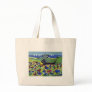 Black lab amongst poppies bag