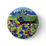 Black lab amongst poppies pin