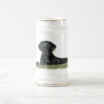 Black Lab Beer Stein Mug