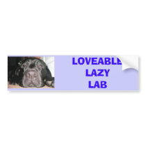 Black Lab Bumper Sticker