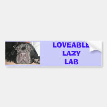 Black Lab Bumper Sticker