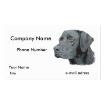 Black Lab Business Card Template