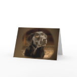 Black Lab greeting card