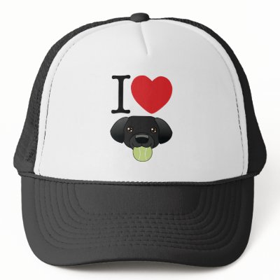 Black Lab Hat by JustDogs