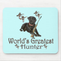 Black Lab Hunts Mousepad