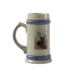 Black Lab hunts Stein Coffee Mug