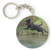 Black Lab Keychain