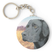 Black Lab Keychain