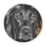 Black Lab Fridge Magnet
