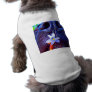 Black lab mix nose, small purple flower picture pet tshirt